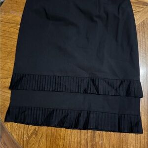 Alfani Black Pencil Skirt with Pleated Hem